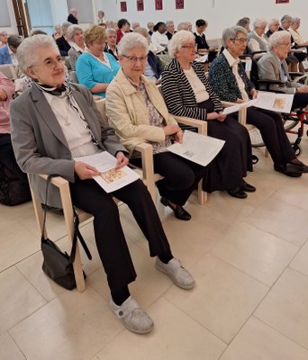 L'autre partie des jubilaires à la chapelle