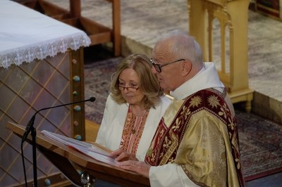 Le diacre Michel Bingen et sa femme Paty